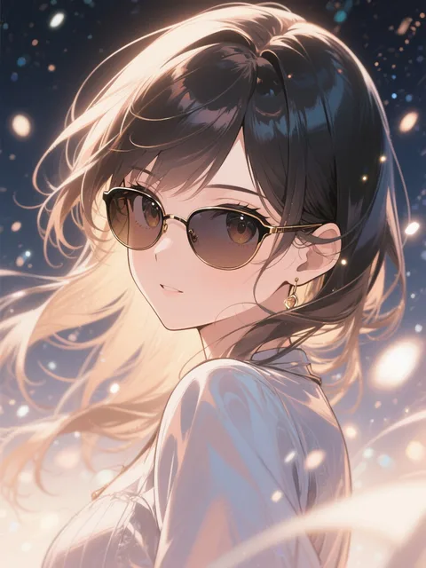 professional anime artwork - Bestサングラス賞😎