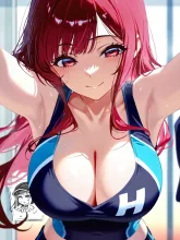 真夏の体育会系女子·汗がきらめく、健康美 の投稿作品