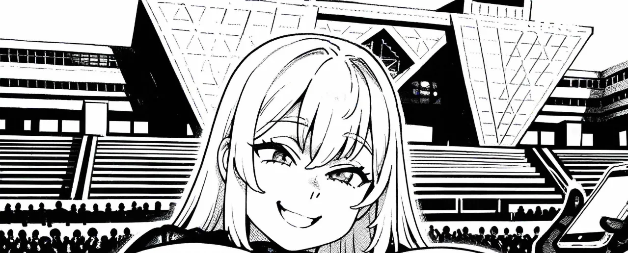 モノクロ漫画 - モノクロと一色 / 変わってる