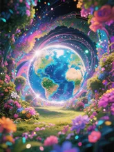 あれが地球という星です