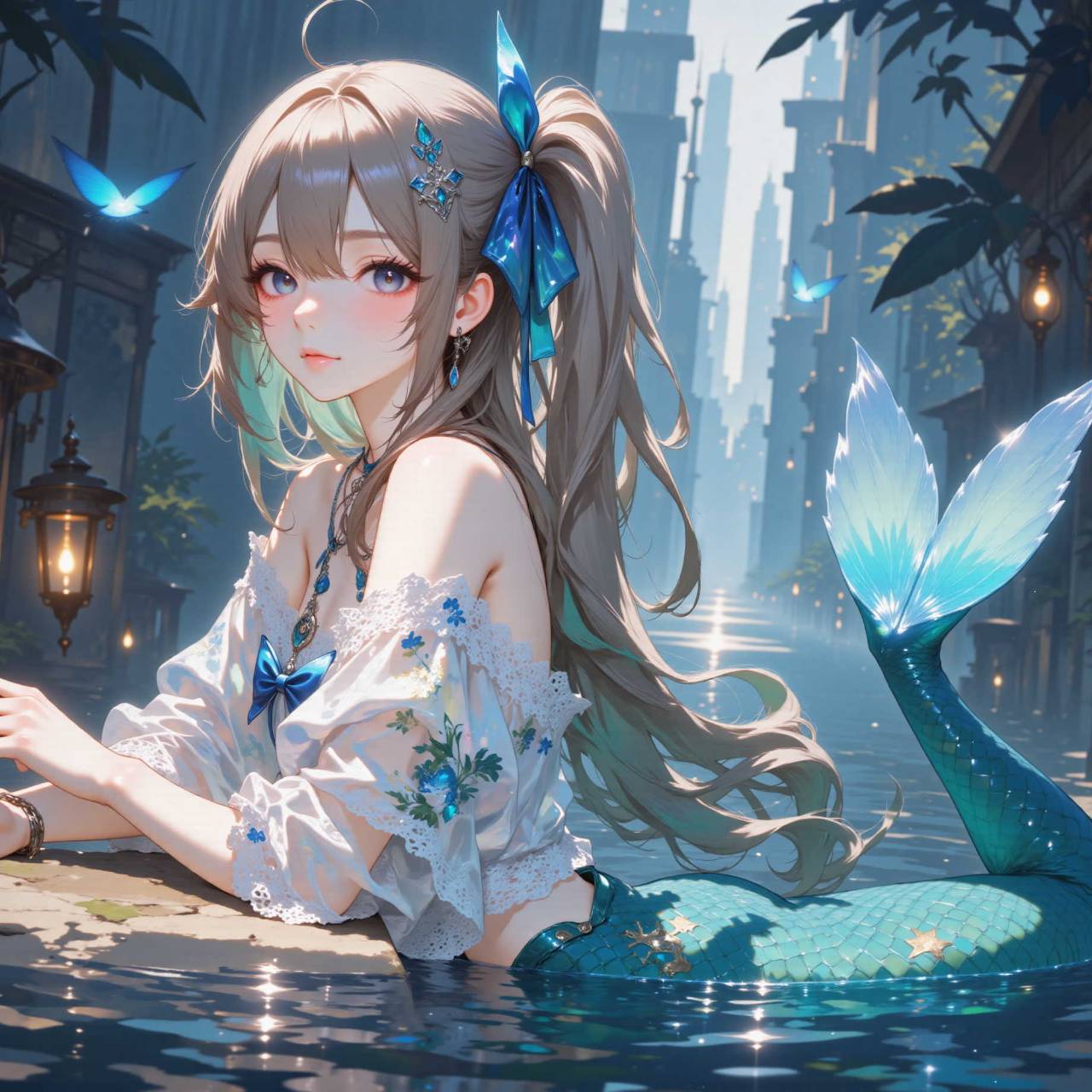 人魚・・・夜空か?‧˚₊( ˶ ⁰∀⁰)‧˚₊