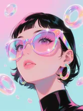 画像生成チャレンジ·メガネ の投稿作品