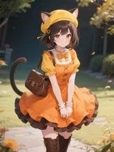 秋色ワンピース