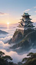山の上のお城🏯山の上なら天守閣いらないよね？