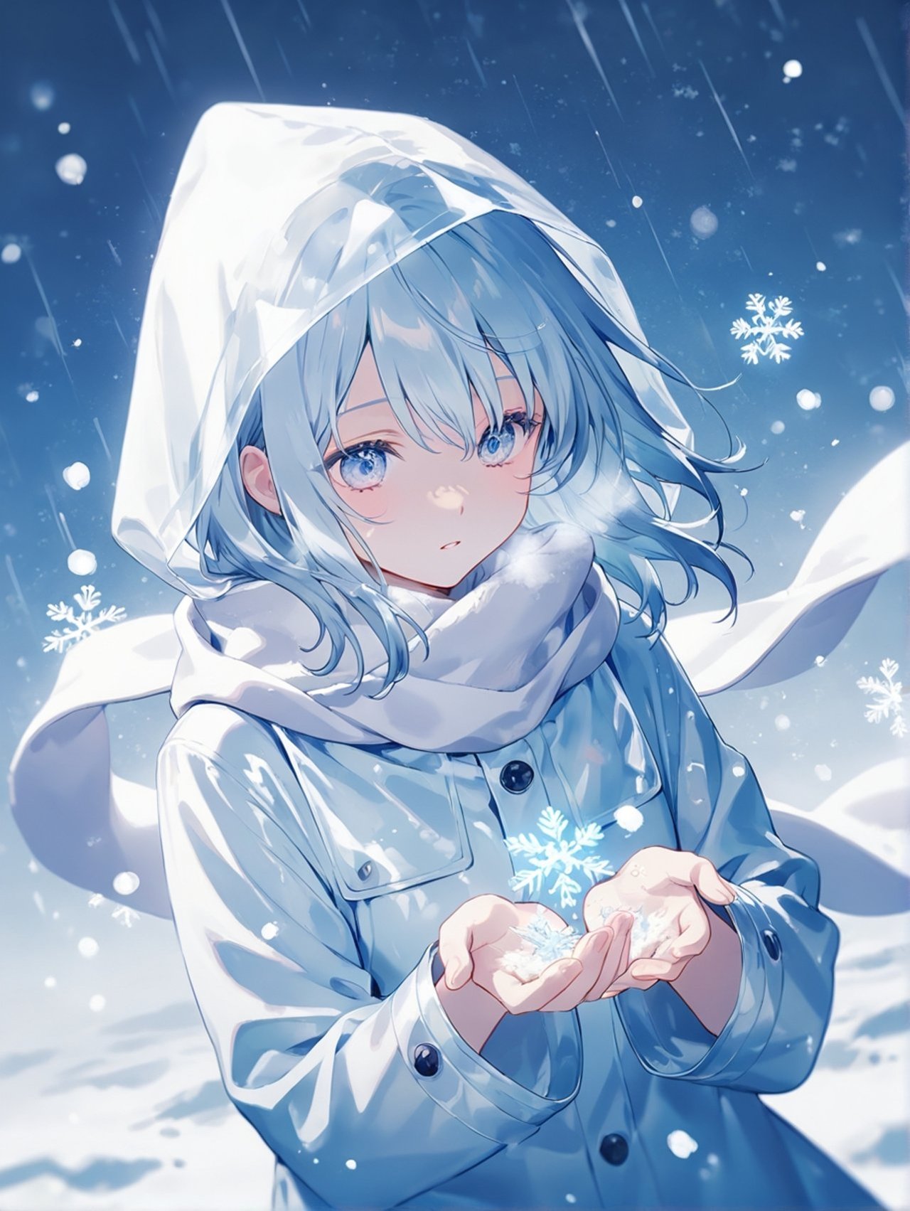 初雪 — 雫奈  低浮さんのAIイラスト
