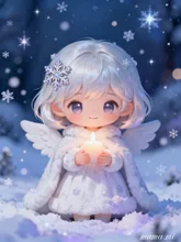 雪のエンジェル˙˚ʚ♡ɞ˚˙ — mamamiさんのAIイラスト