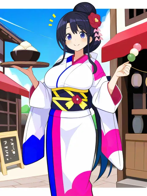1girl、solo、masterwork - 江戸の町娘