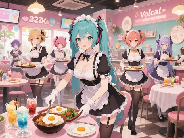 A variety of Vocaloids - メイド喫茶💕