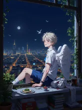 窓際の天使様
