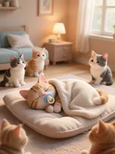 みんなで見守るにゃんฅ^•ω•^ฅ♡