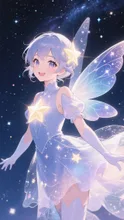 夜空の星の妖精