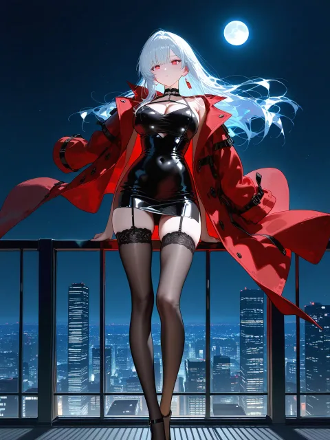 1girl、black dress - 羽織るだけ