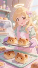 クマのパン焼けました🍞🧸