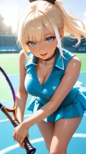 夏のテニス少女·真夏のコート の投稿作品