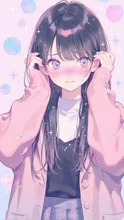 照れる。