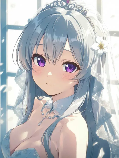 A fancy and cute AI… - 花嫁のベール