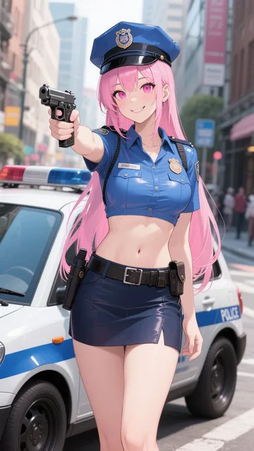 ピンク髪娘💕hold up❤️