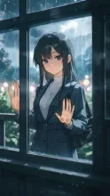 お店やってない‥かな? — 雨イラストのAIイラスト|SUPPART