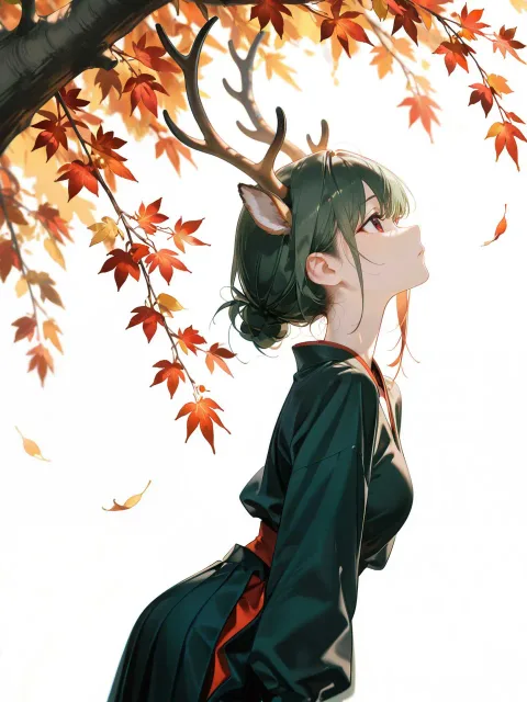 This photograph depicts an… - 奈良の鹿