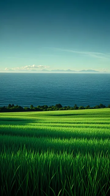 エメラルドグリーンの景色