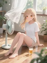 扇風機の陽子。