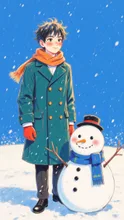 雪の朝、ひとりとひとつのぬくもり。