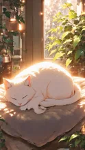 2度寝するニャス🐱