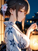 圧祭りの夜 — 𝕞̿̈さんのAIイラスト