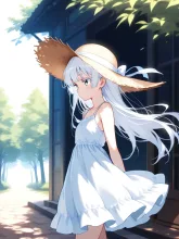 白ワンピ·夏の木漏れ日 の投稿作品