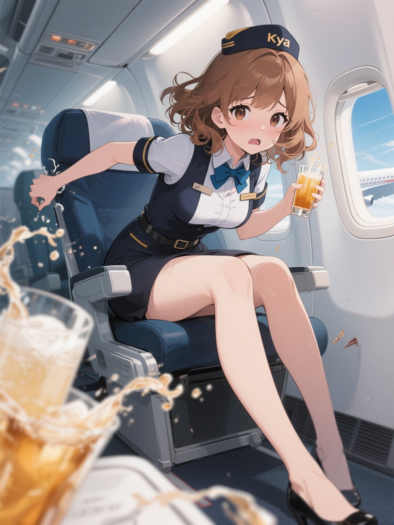 飛行機が苦手なキャビンアテンダント♪