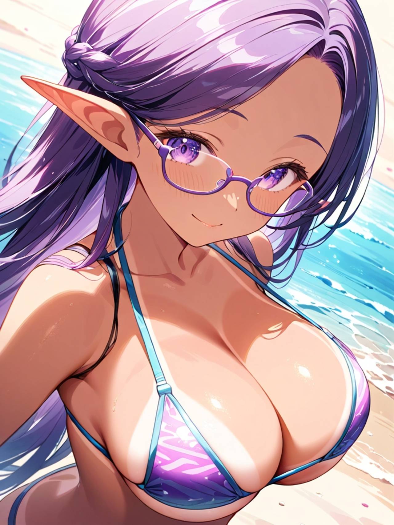 綺麗に焼けたでしょ？ — xiungetuさんのAIイラスト
