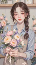 花屋さん－働く姿は美しい－ — サパリアンさんのAIイラスト