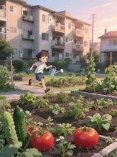 共同菜園　団地