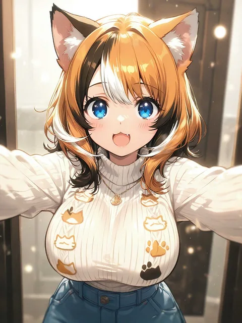 「ぎゅ〜ってして欲しいにゃ〜♡」