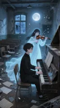 廃校の音楽室·今宵チャレンジ の投稿作品