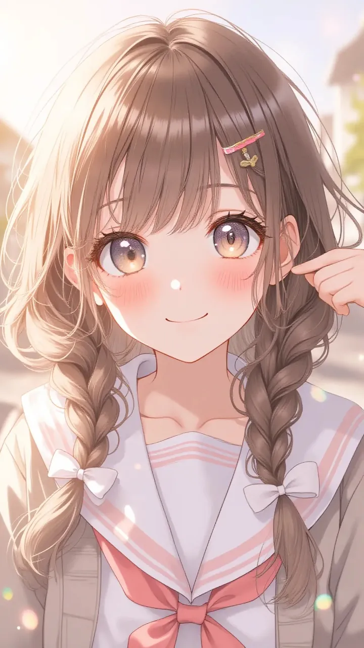 三つ編みの君