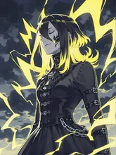 我ながら完璧な雷と言わんばかりの雷神さん