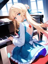 貴族の少女のピアノの演奏会🎹🎵