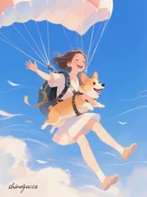 大空の散歩