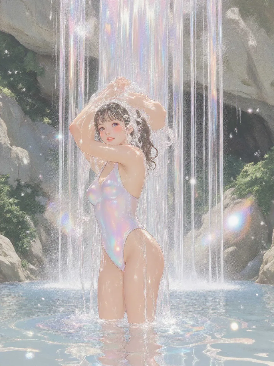 滝壺最高👍 — TOCOさんのAIイラスト