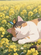 お昼寝猫