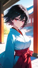 神社の巫女さん — みのりさんのAIイラスト