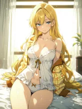 金髪花嫁の最初の朝