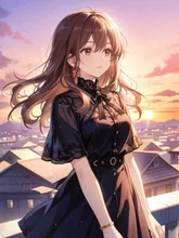 夕陽が眩しくて