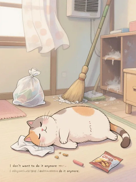 掃除しなきゃ🧹Zzz‥ᐝ