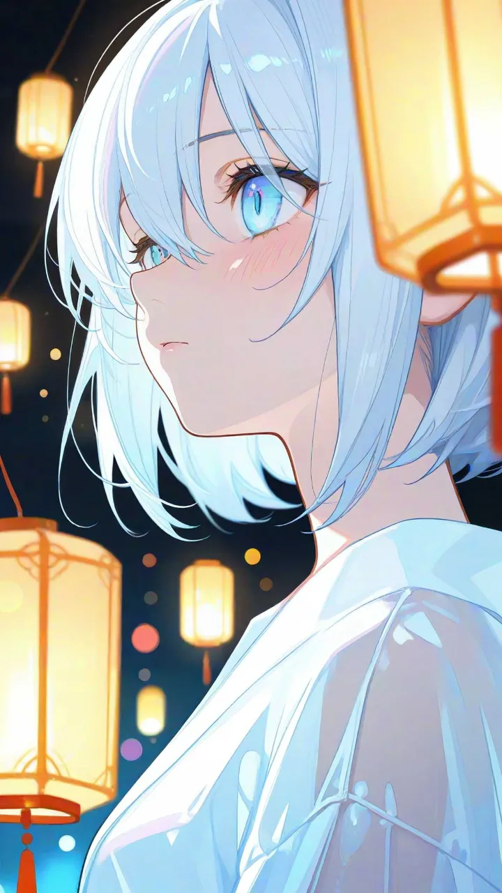 星降る灯籠流し・ツインテールの少女