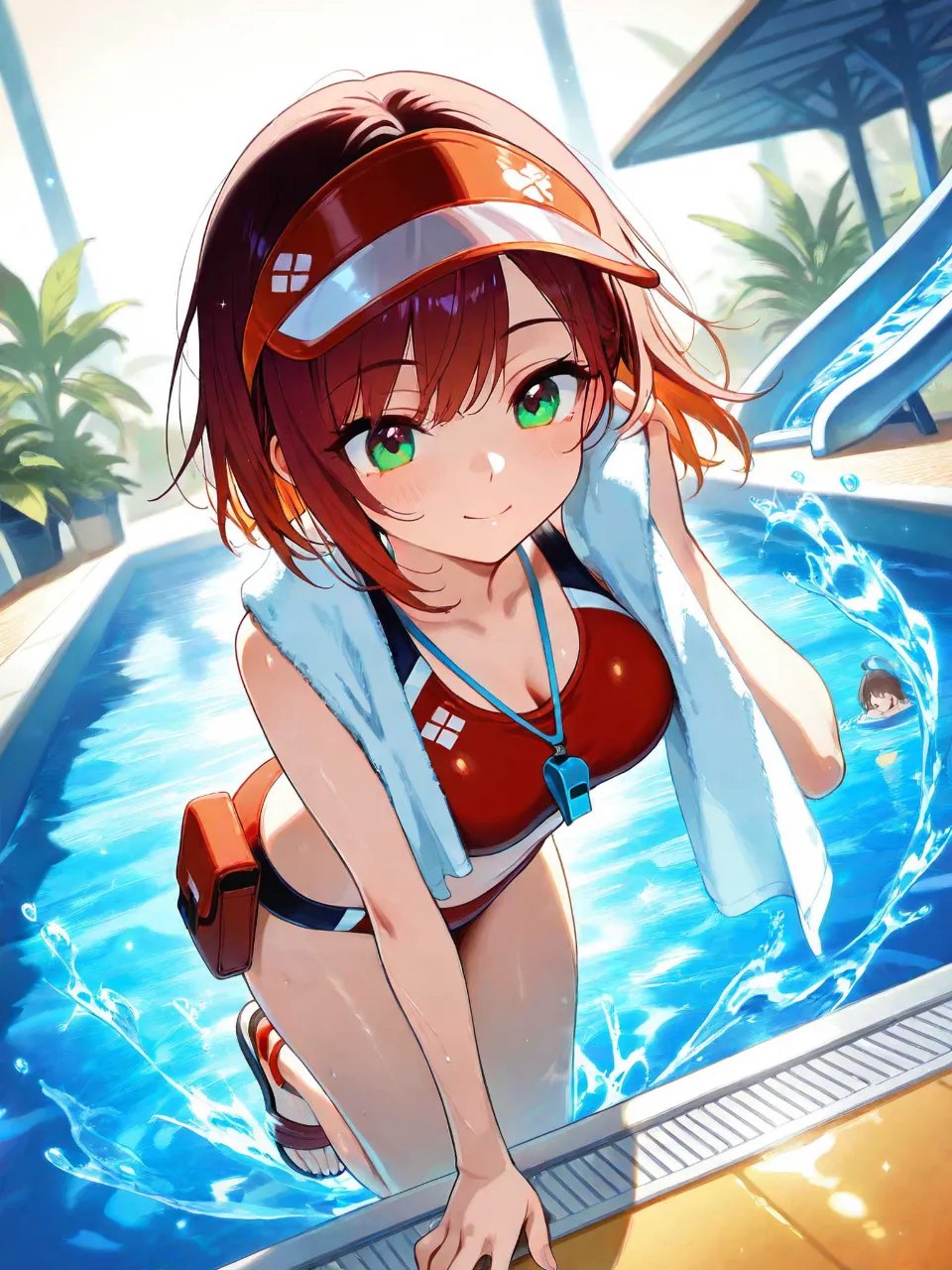 監視員の稚奈。