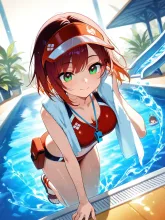 監視員の稚奈。