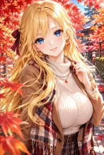 紅葉狩り·赤く染まる山道で の投稿作品