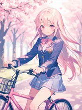 一緒に帰ろう — 自転車イラストのAIイラスト｜SUPPART